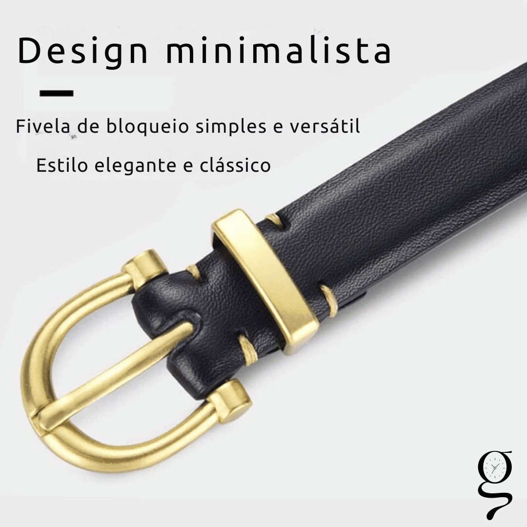 Cinto Feminino Médio em Couro - Lume Grace