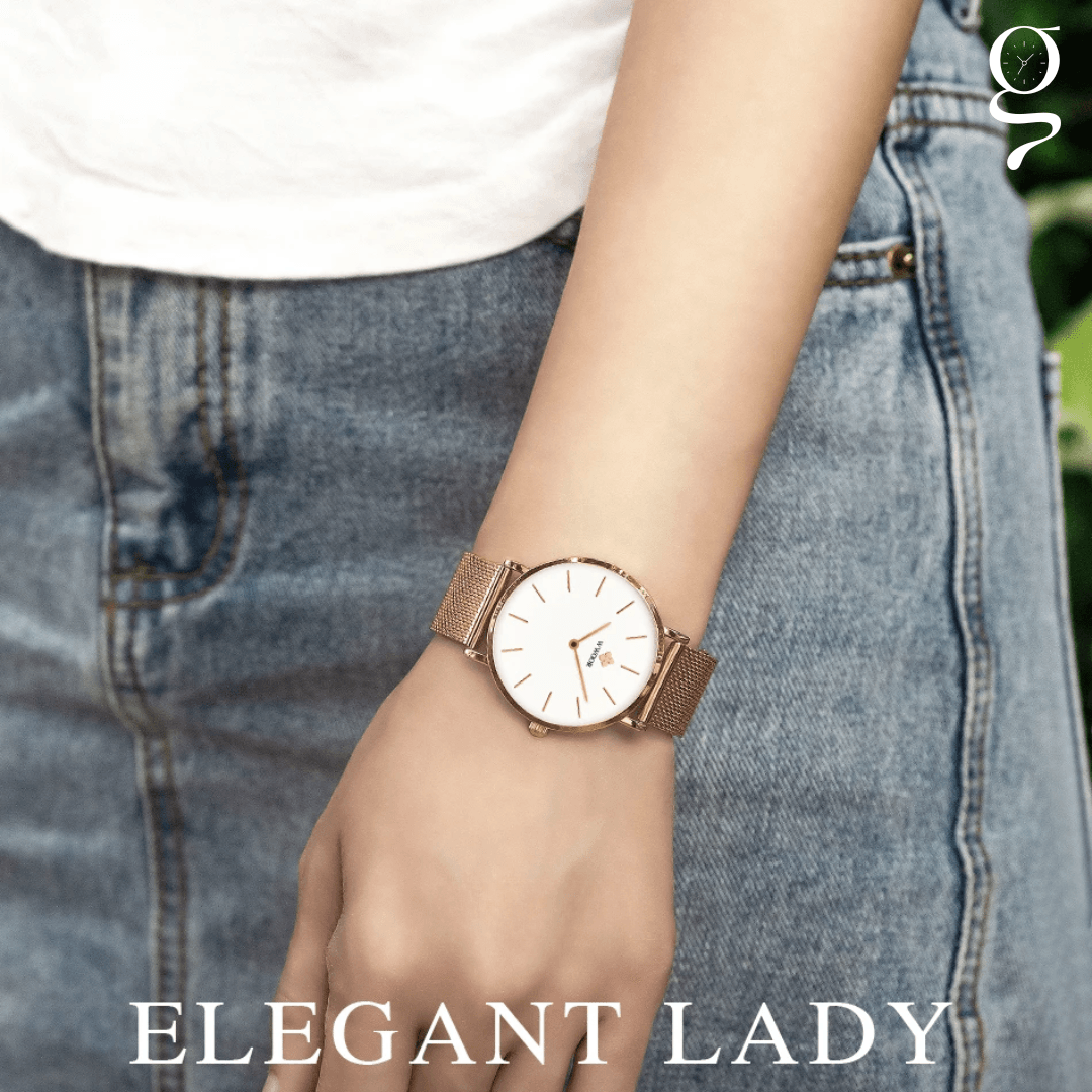 Relógio Feminino Minimalista Quartz Preto Zurique - Lume Grace