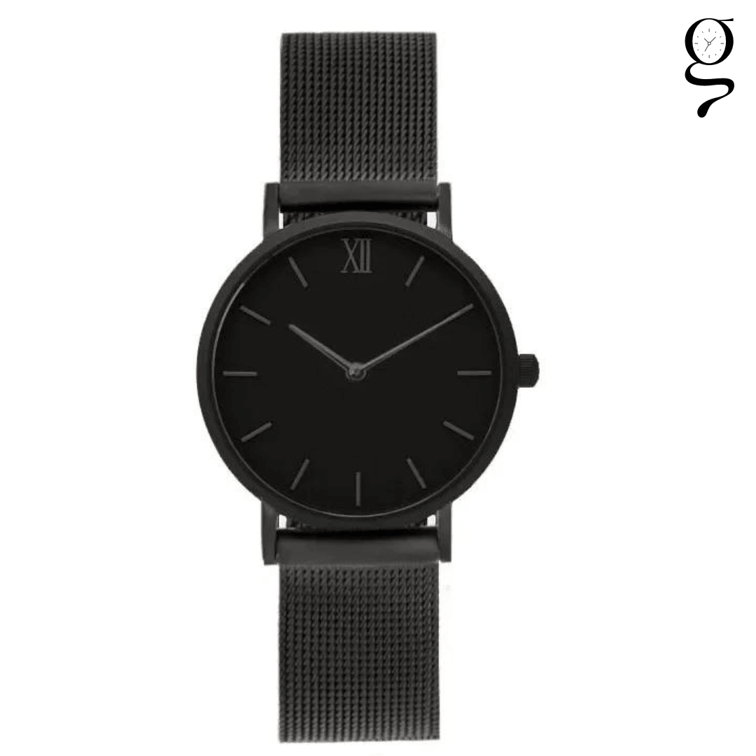 Relógio Feminino Minimalista Quartz Preto Zurique - Lume Grace